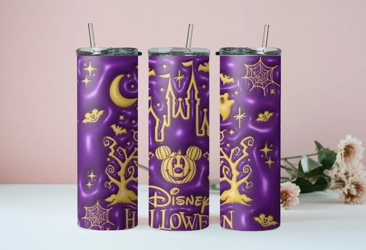 Purple Disney Halloween Tumbler