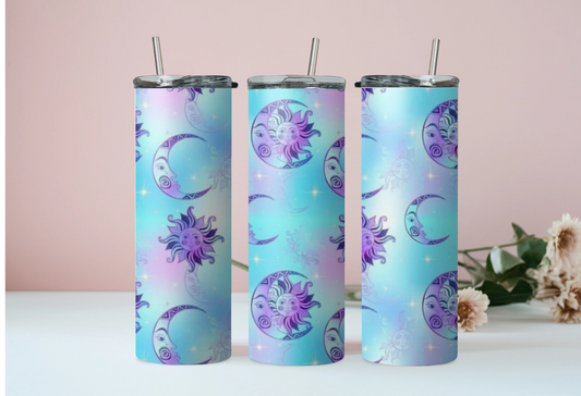 Sun & Moon Blue Tumbler