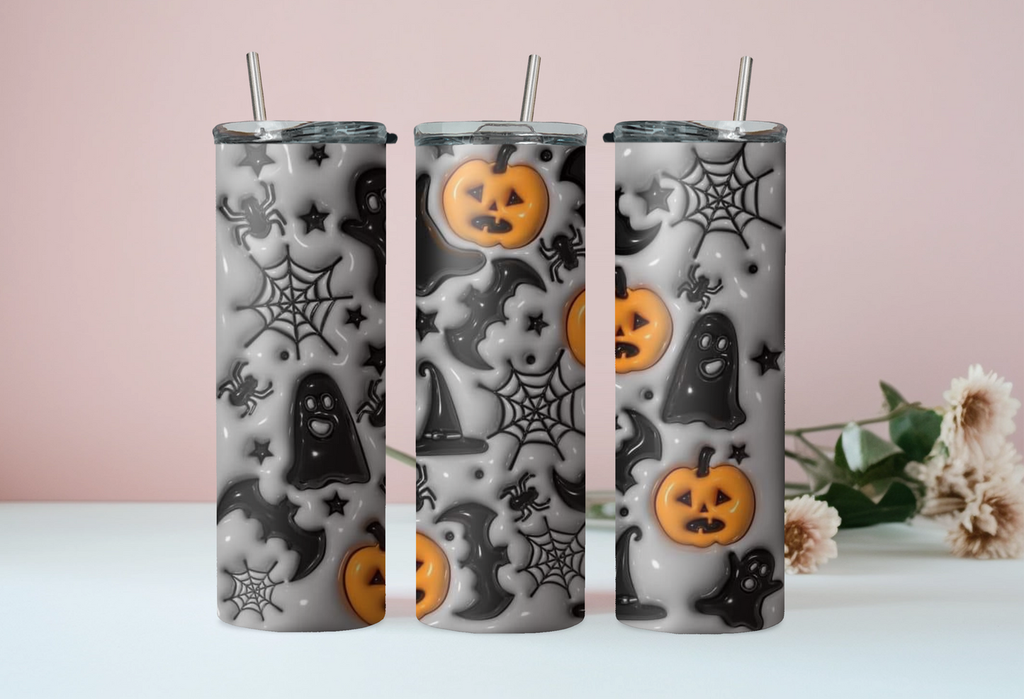 Halloween Black 3D Tumbler