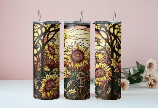 Mosaic Sunflower Tumbler