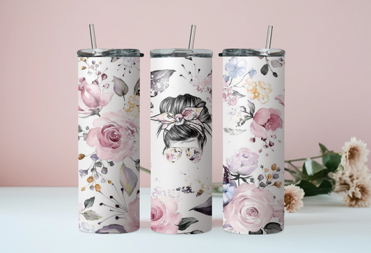 Messibun Floral Tumbler