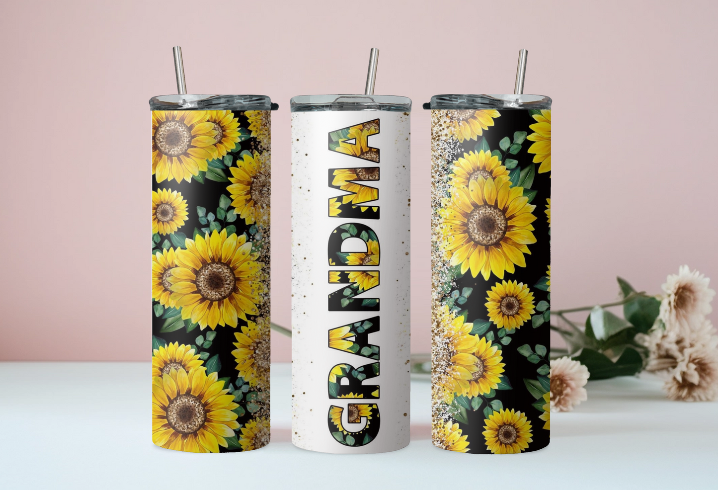 Sunflower Grandma Tumbler