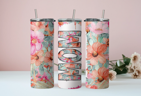 Mom Floral Tumbler