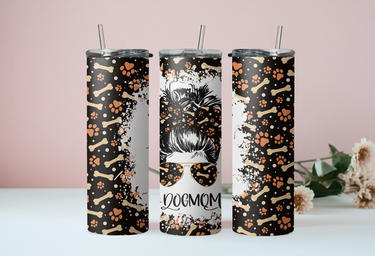 Dog Mom Messibun Tumbler