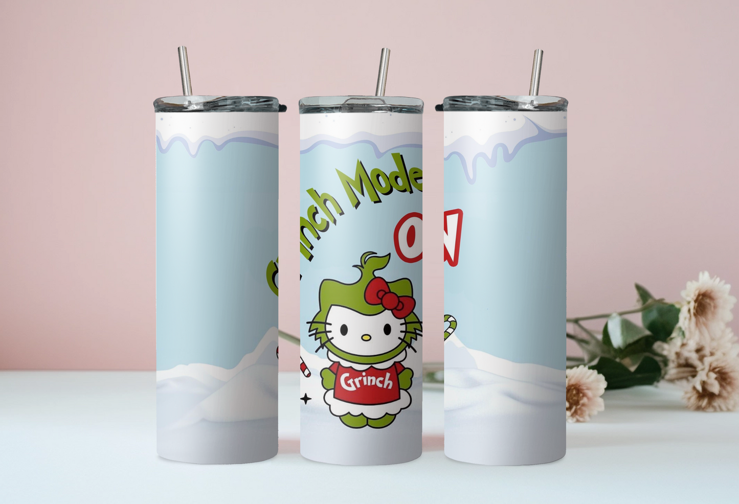 Kitty Grinch Mode Tumbler